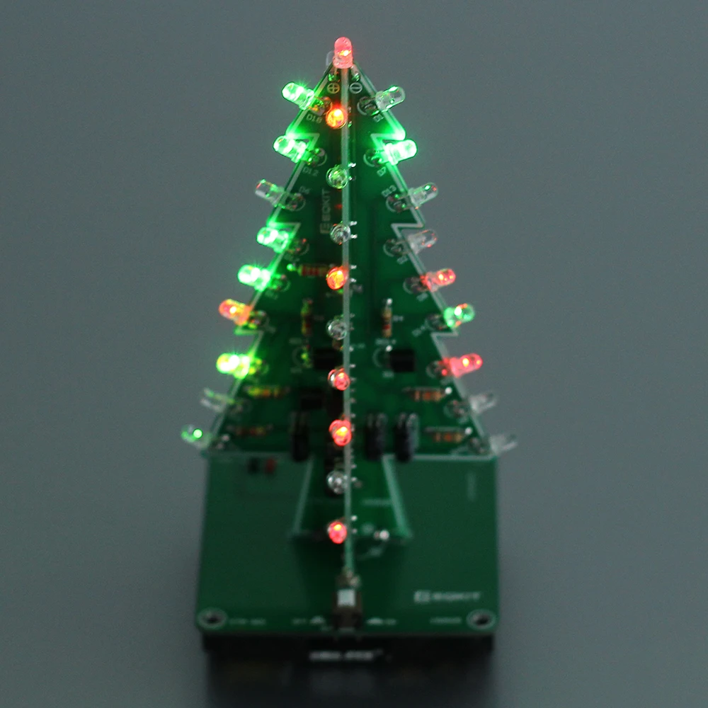3D светодиодный набор для елки DIY 3 цвета/цветные светодиодные детали вспышки