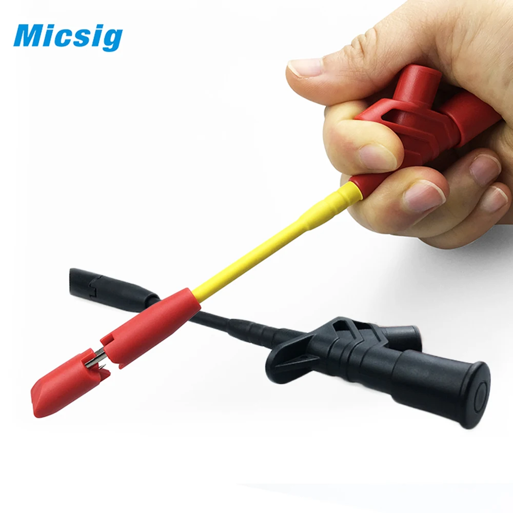 1 пара изолированные Щупы для быстрого пирсинга с пружинной нагрузкой |