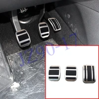 anti slip mat mt brake accelerator gas fulle clutch pedal cover for peugeot 3008 4008 5008 2017 2018 parts stainless steel