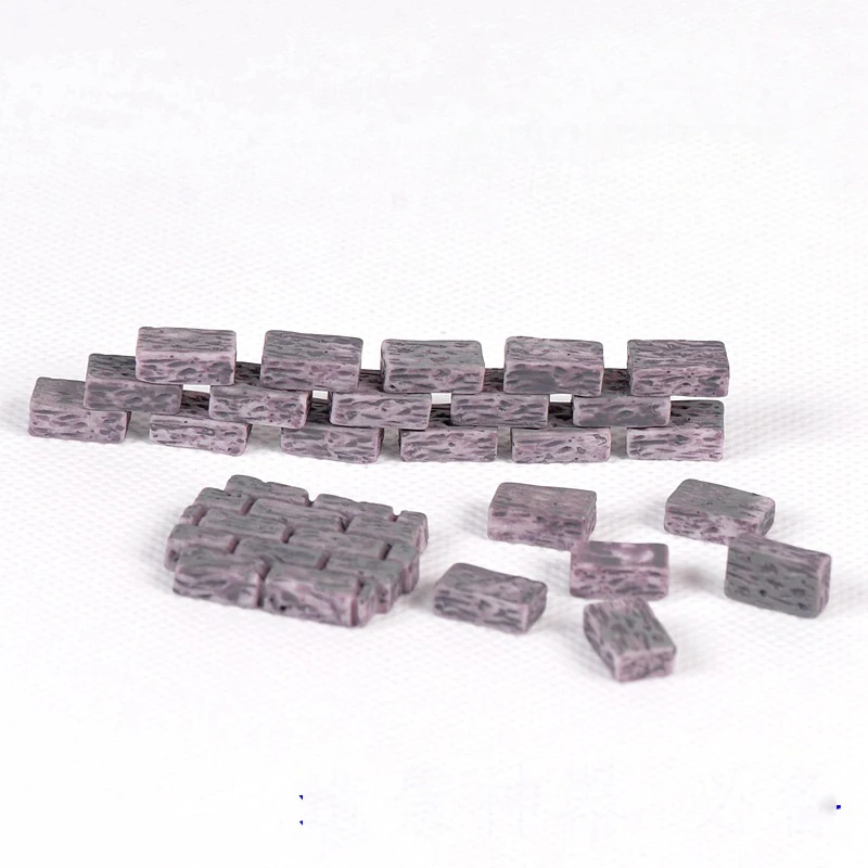 10 шт. квадратный шаговый каменные статуи ручная работа сказочные миниатюры