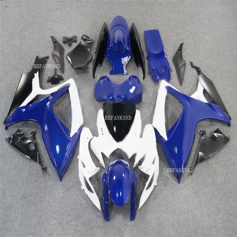 

Инъекция формованный обтекатель для Suzuki 2006 2007 GSXR600 GSXR750 синие обтекатели GSXR 600 750 K6 K7 06 07 черные детали