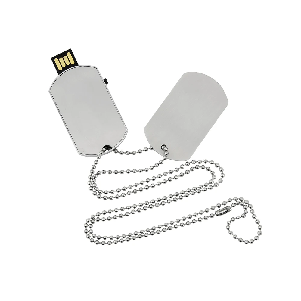 CHYI водостойкое ожерелье военный Dog Tag Shaped USB флешка Pendrive Memory Stick ручка драйвер 4ГБ