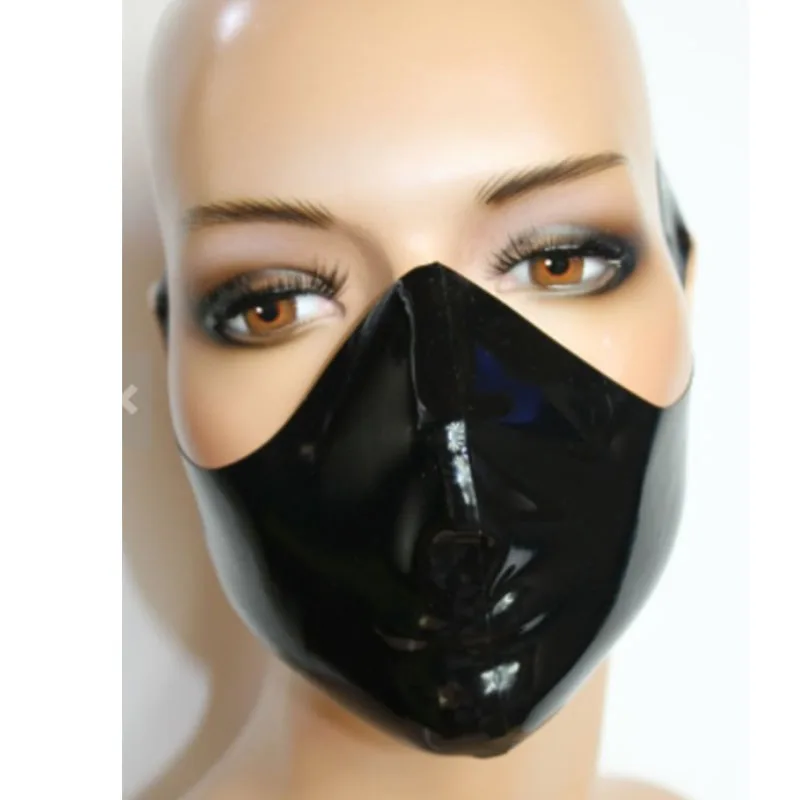 Buy 100% Latex breathplay Hood Mask skin color Halloween hood Rubber mask for party on