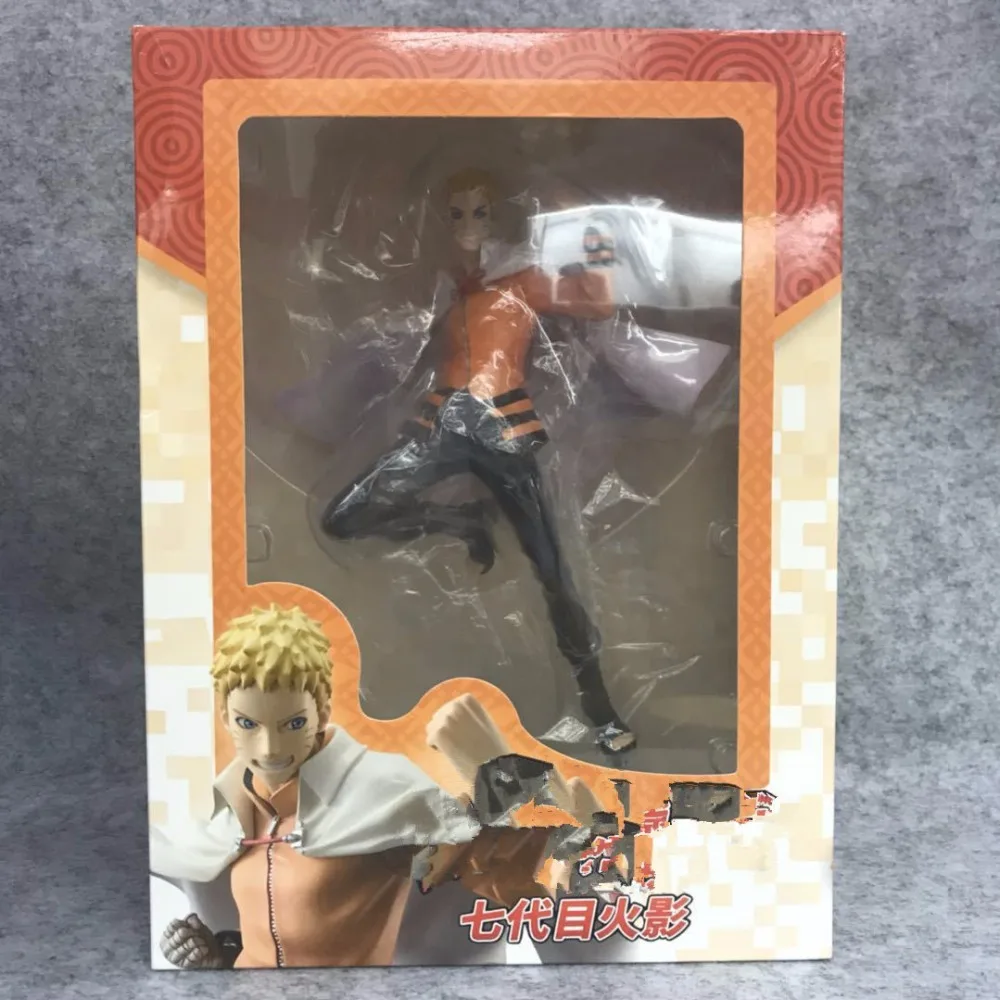 Аниме 25 см Boruto Naruto Next Generations Uzumaki Figure Seventh Hokage Ver. ПВХ Фигурки Коллекционная модель