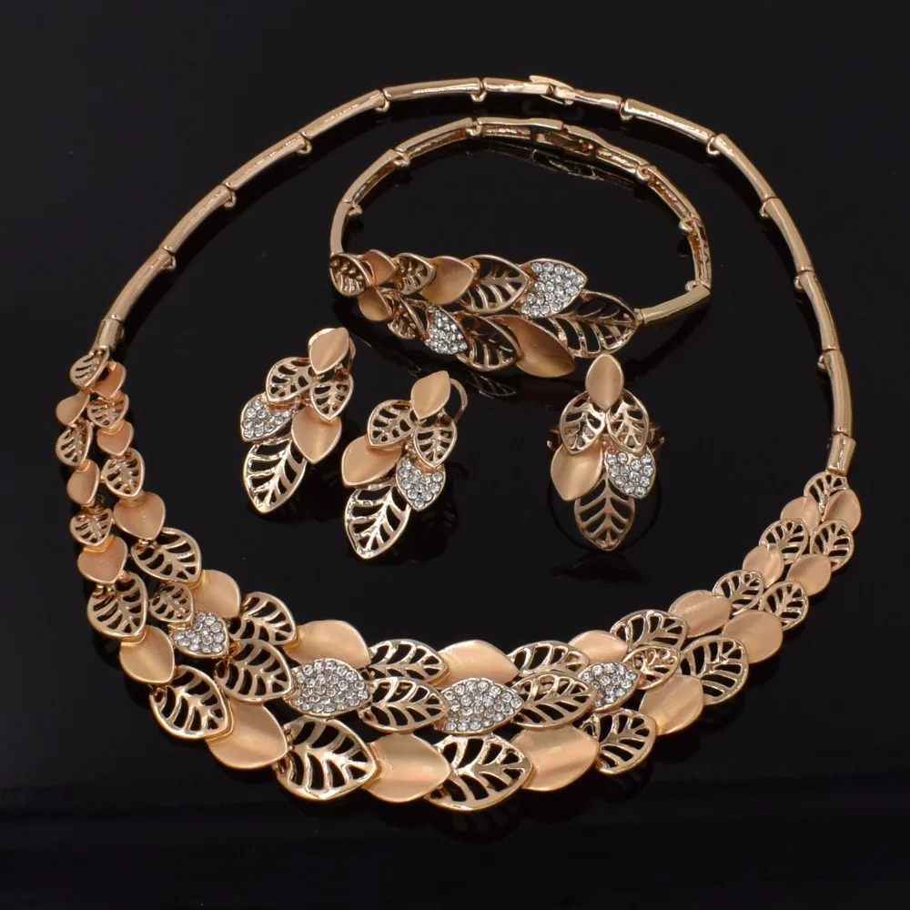 ULEX Модные Ювелирные наборы африканские нигерийские бусы Дубай золотые для