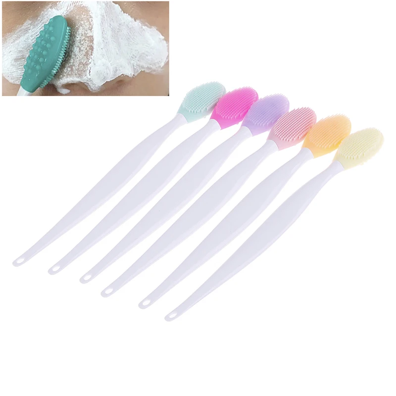 Силиконовый Отшелушивающий очиститель пор для лица 1 шт. мягкая кисточка носа