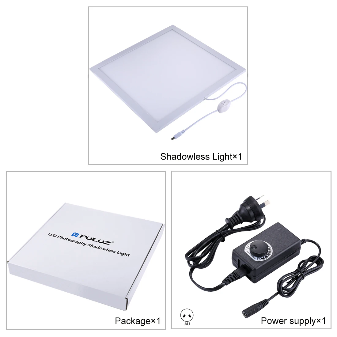 PULUZ 1200LM 15/15 дюймов/38x38 см светодиодный теневой нижний светильник для фотосъемки панель с регулируемой яркостью для фотостудии 40 см