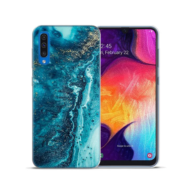 4 Мрамор в виде геометрических фигур мягкий чехол для Samsung Galaxy A3 A5 A7 A6 плюс A8 плюс A7 A9 A10 A20 A30 A40 A50 A60 A70 A80 - Цвет: 4