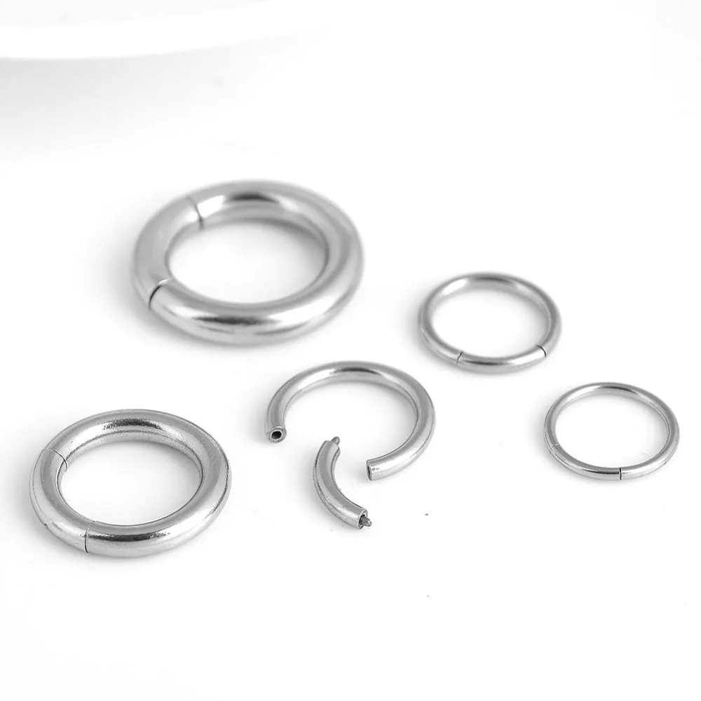 Модные Сегмент губ нос сосок бровь кольцо шпильки нержавеющая сталь пирсинг