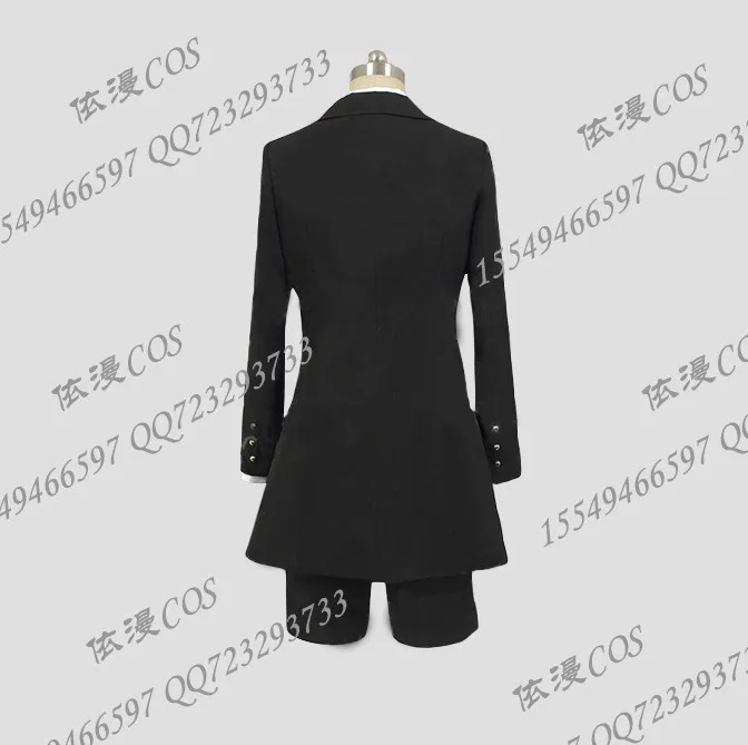 Черный Дворецкий Kuroshitsuji Ciel Phantomhive, карнавальный костюм, черные, для похорон, маскарадные костюмы, костюм для Хэллоуина вечеринки, полный комплект