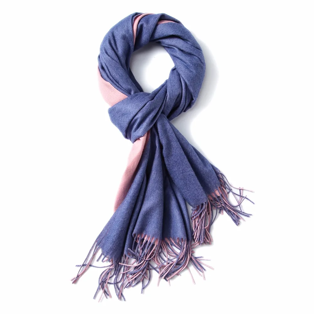 Autumn and winter New Scarf Female European American Style Double Faced Pure Color for Cashmere Gift Wild Shawl | Аксессуары для