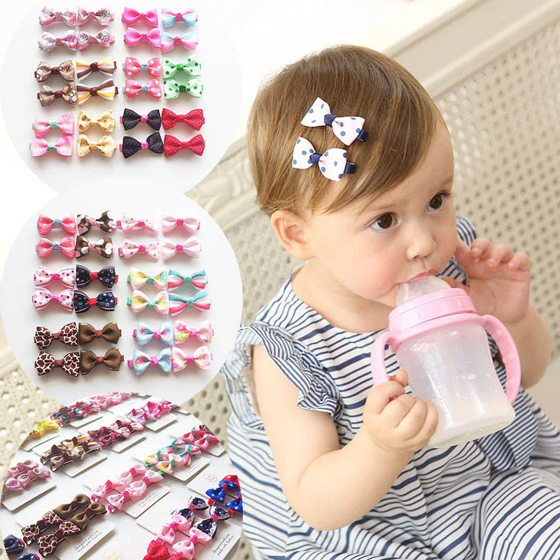 MIXIU 4pcs/set Cute Children Hair Clip Accessories Headwear Baby Ribbon Bow Kids Girls Hairpins Full Cover Clips | Детская одежда и