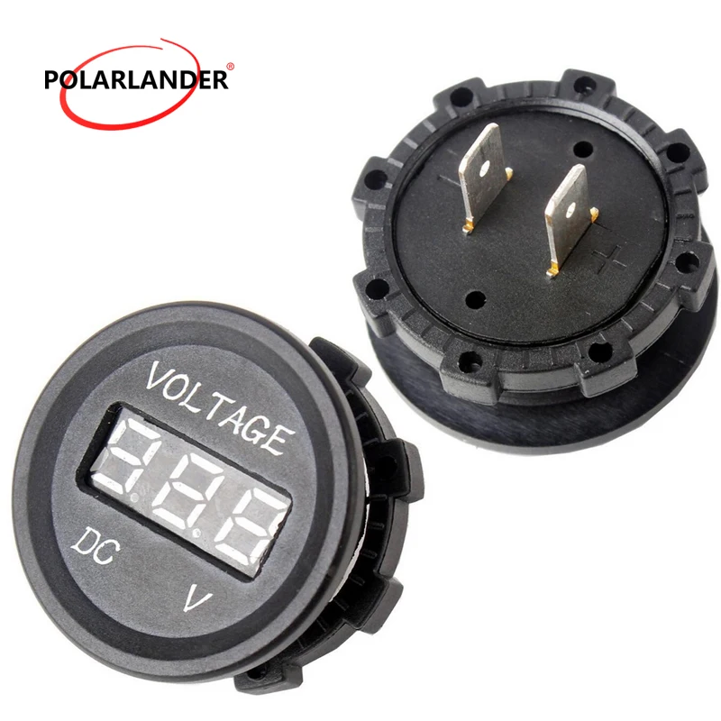Цифровой автомобильный вольтметр Led дисплей в режиме реального времени 12-24 В