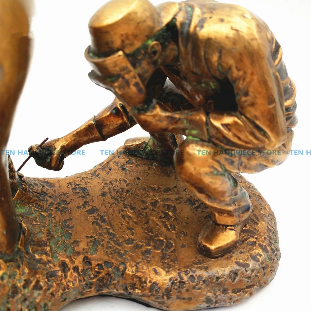 

2018 good quality Dental model copper material Copper statue of man and teeth tooth model dental pathology teeth model