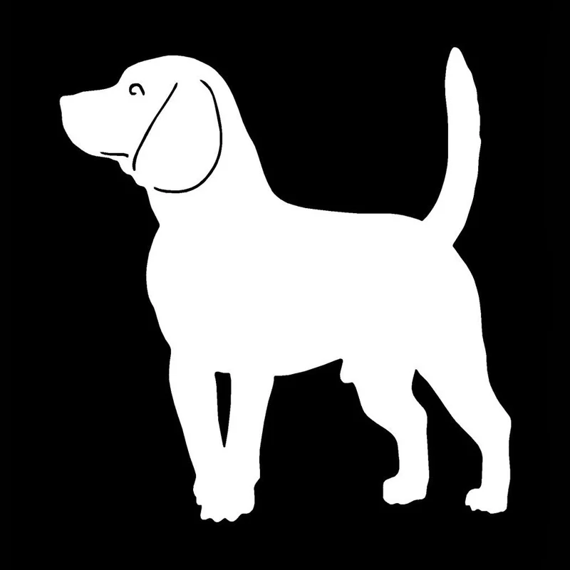 12 7*12 2 см оформление бигль наклейка на автомобиль милая модная декоративная