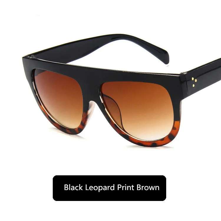black leopard brown Zonnebril Dames солнцезащитные очки тенты для женщин и мужчин винтажные Ретро солнцезащитные очки Брендовые дизайнерские Hombre Oculos De Sol Feminino G10 - Цвет линз: black leopard brown