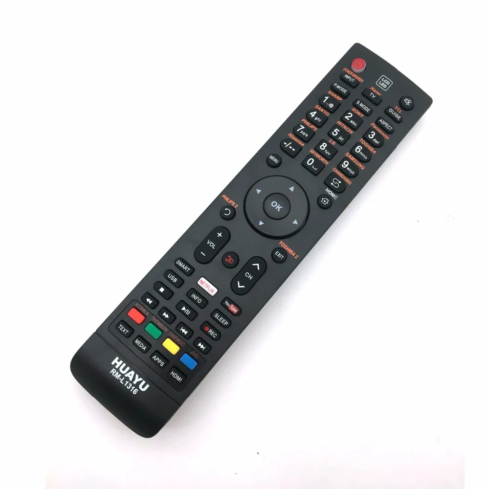 Новые продукты HUAYU RM L1316 Univetsal пульт дистанционного управления для LED/LCD/HD/Smart Plasma TV