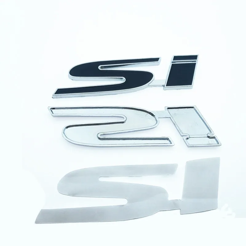 Car 3D Chrome Badge Sticker Emblem Trunk Body Zinc Alloy Metal Decal For HONDA Civic Si Auto Accessories Styling | Автомобили и