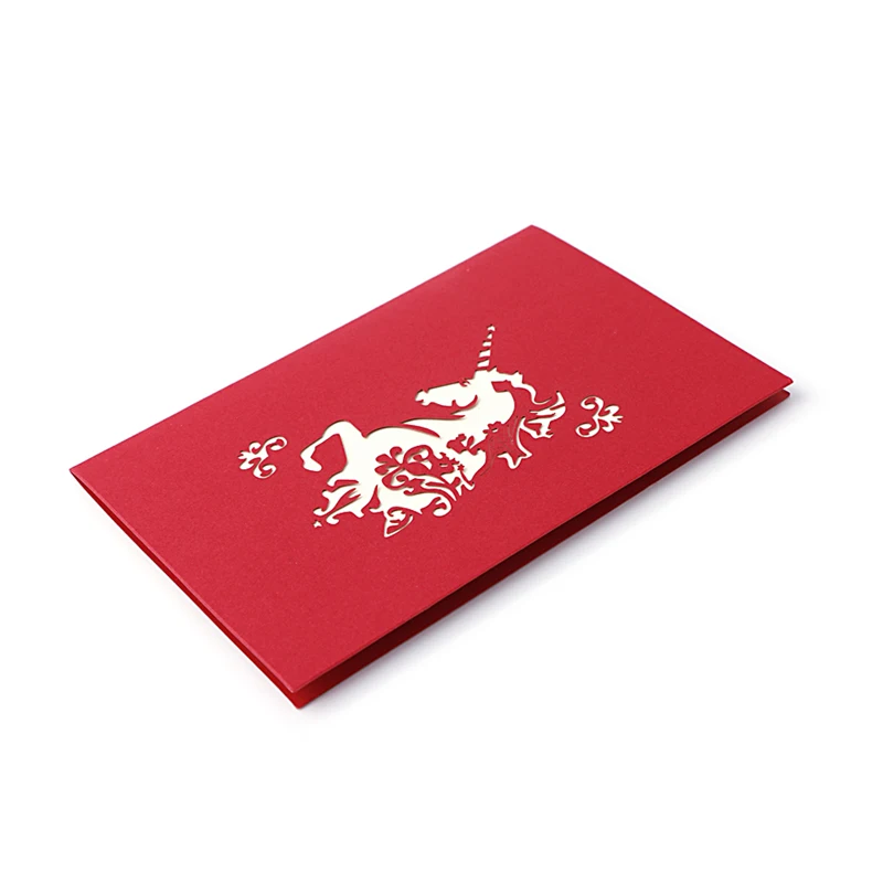 3D выскоченная бумага лазерная резка поздравительные открытки креативные ручной