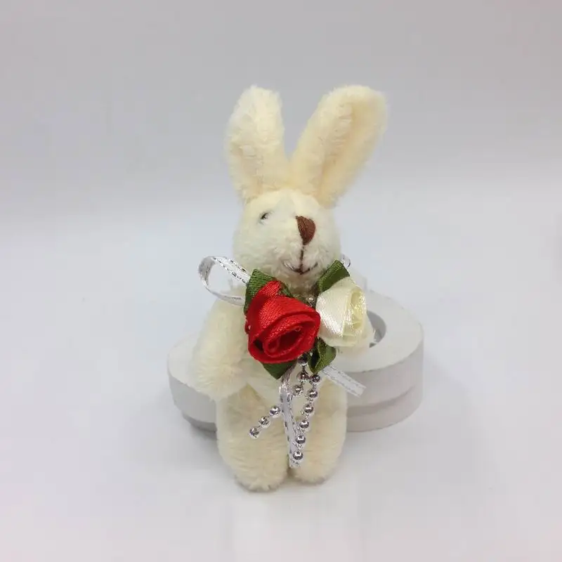 Плюшевая мини-кукла в виде зайчика 8 см комплекте 2 шт./лот | Игрушки и хобби