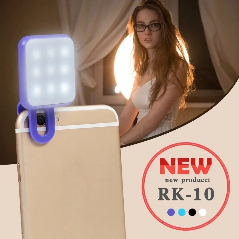 Лидер продаж вспышка для селфи RK10 светодиодная универсальная с улыбающимся