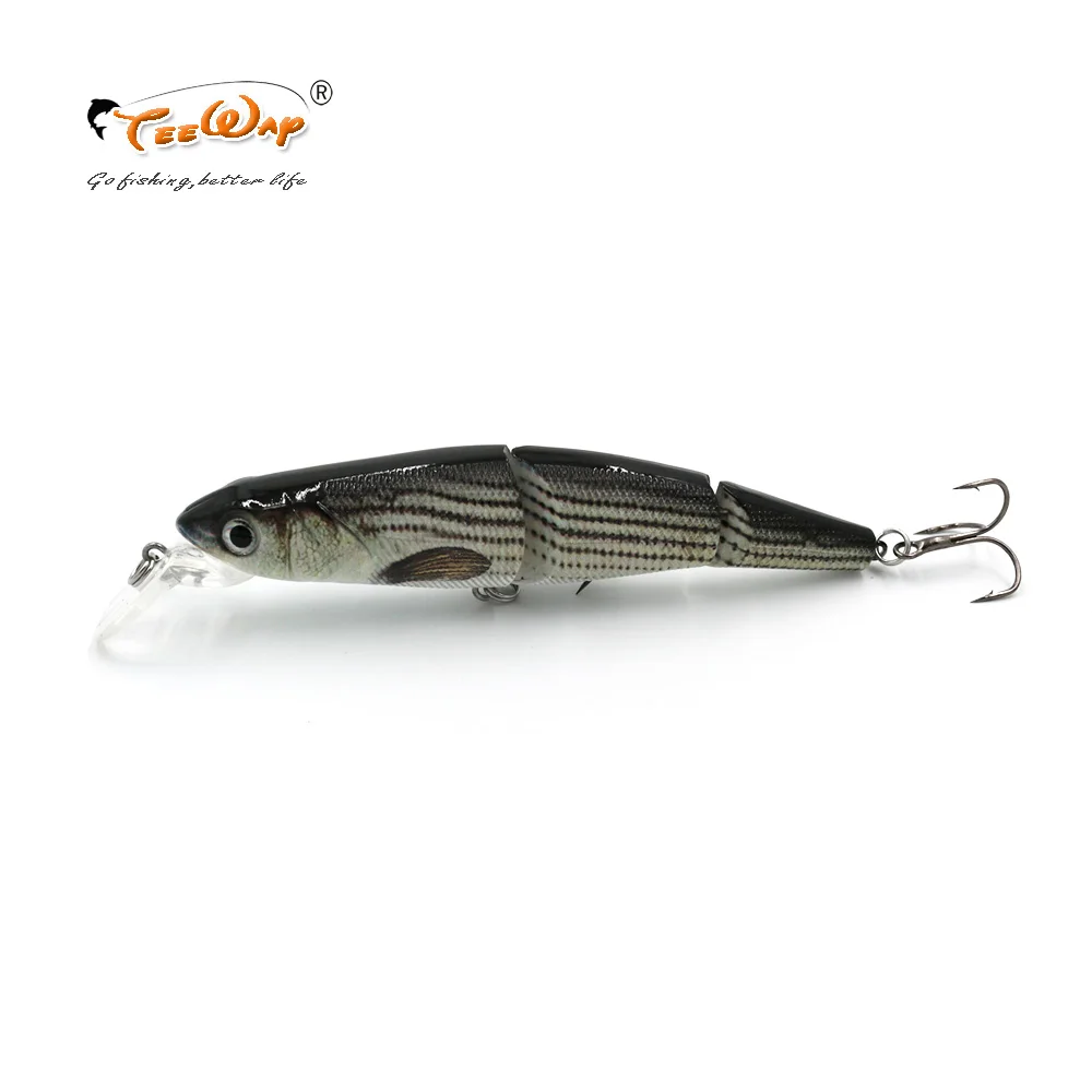 Teeway 1Pcs 11.5cm 16g 3-Segement Isca Artificial Pike Lure Muskie Fishing Lures Swimbait Crankbait Hard Bait Accessory | Спорт и