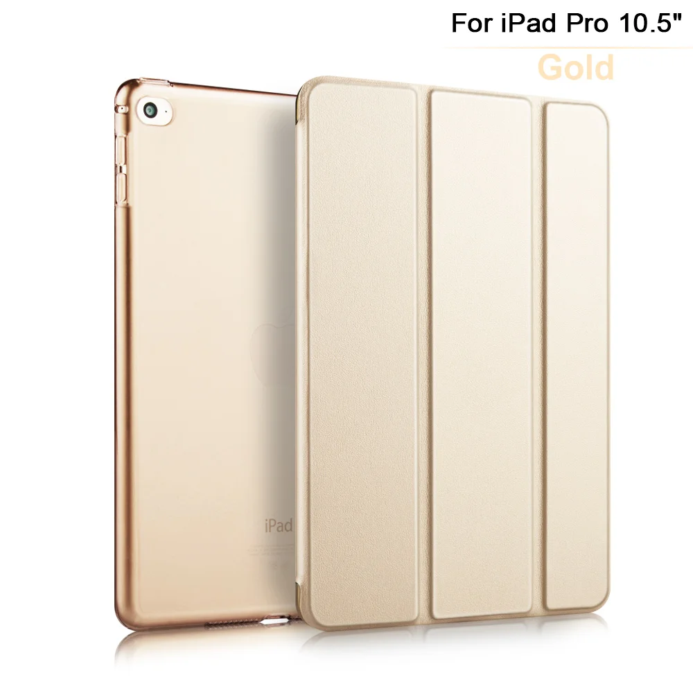 Чехол для iPad Pro 10,5 дюймов легкий Стенд Смарт-Чехол Жесткий Чехол Мягкий ТПУ Край для iPad Air