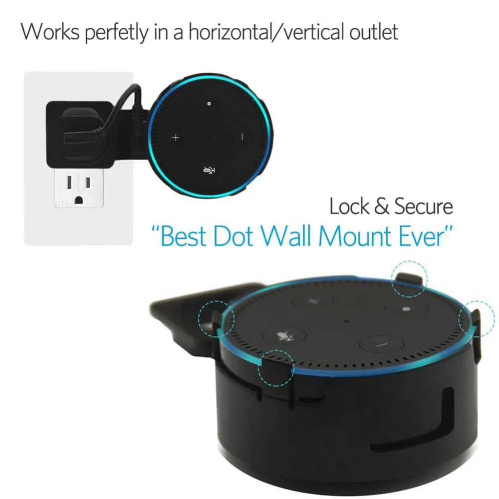 Для Amazon Echo Dot 2 интеллектуальная bluetooth-колонка держатель для зарядки Настенное подвесное крепление
