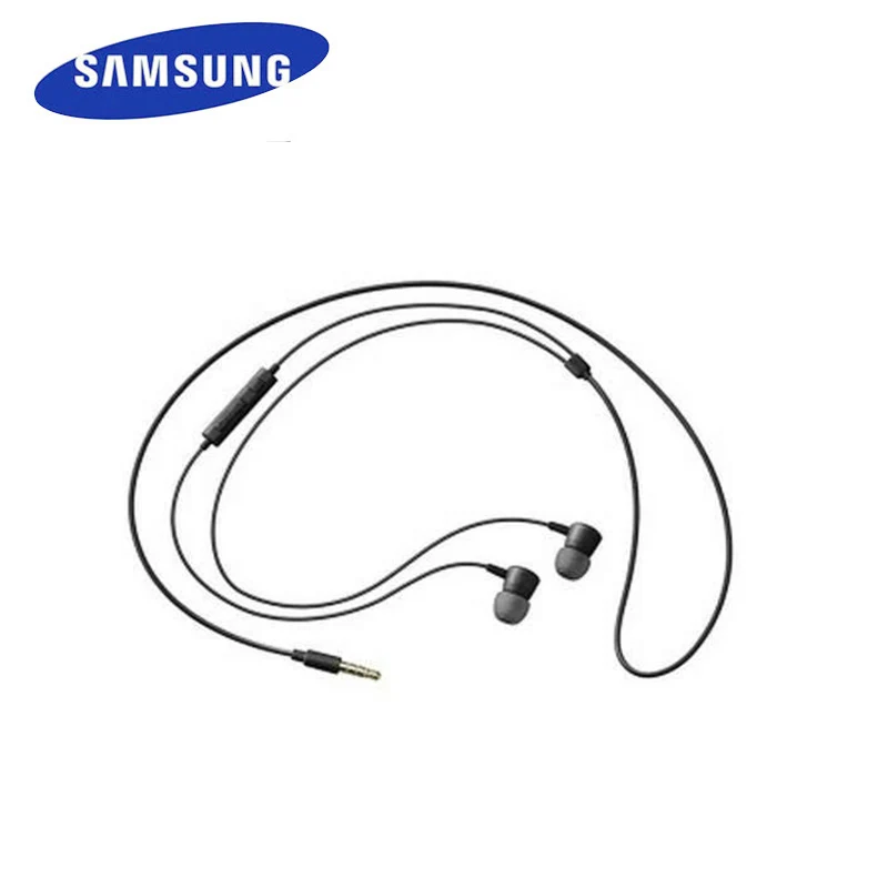 Наушники samsung HS130 проводные гарнитуры с микрофоном музыкальные наушники 5 цветов для S8 S8Edge Поддержка Официальная проверка - Цвет: Black