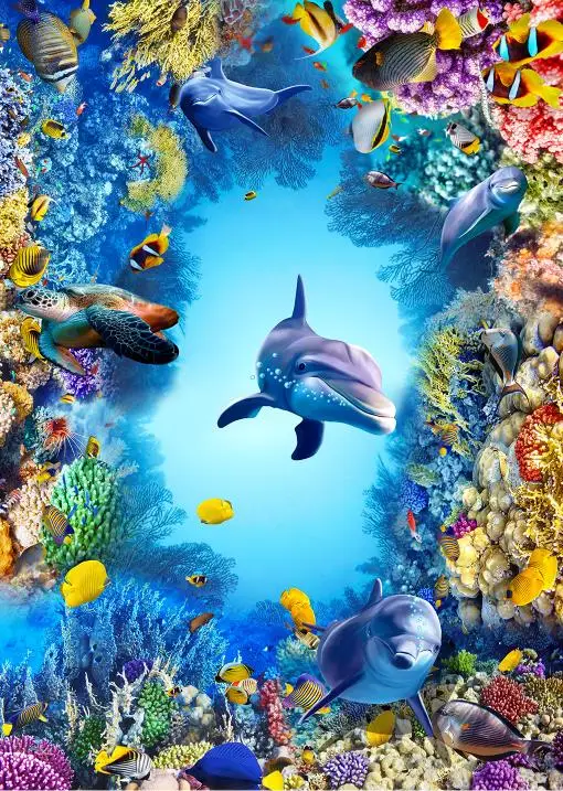 3d flooring wallpaper ocean self adhesive Underwater World wallpapers bathroom Living room bedroom floor | Обустройство дома