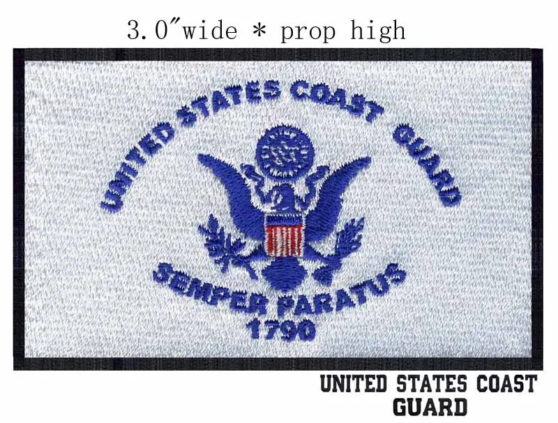 United States Coast Guard Flag embroidery patch 3