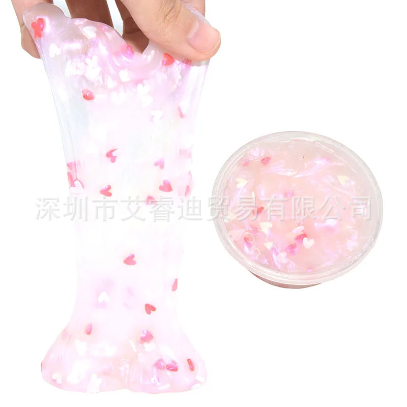 Горячий стиль DIY кокосовое молоко чай слизи грязь кристально прозрачная желе