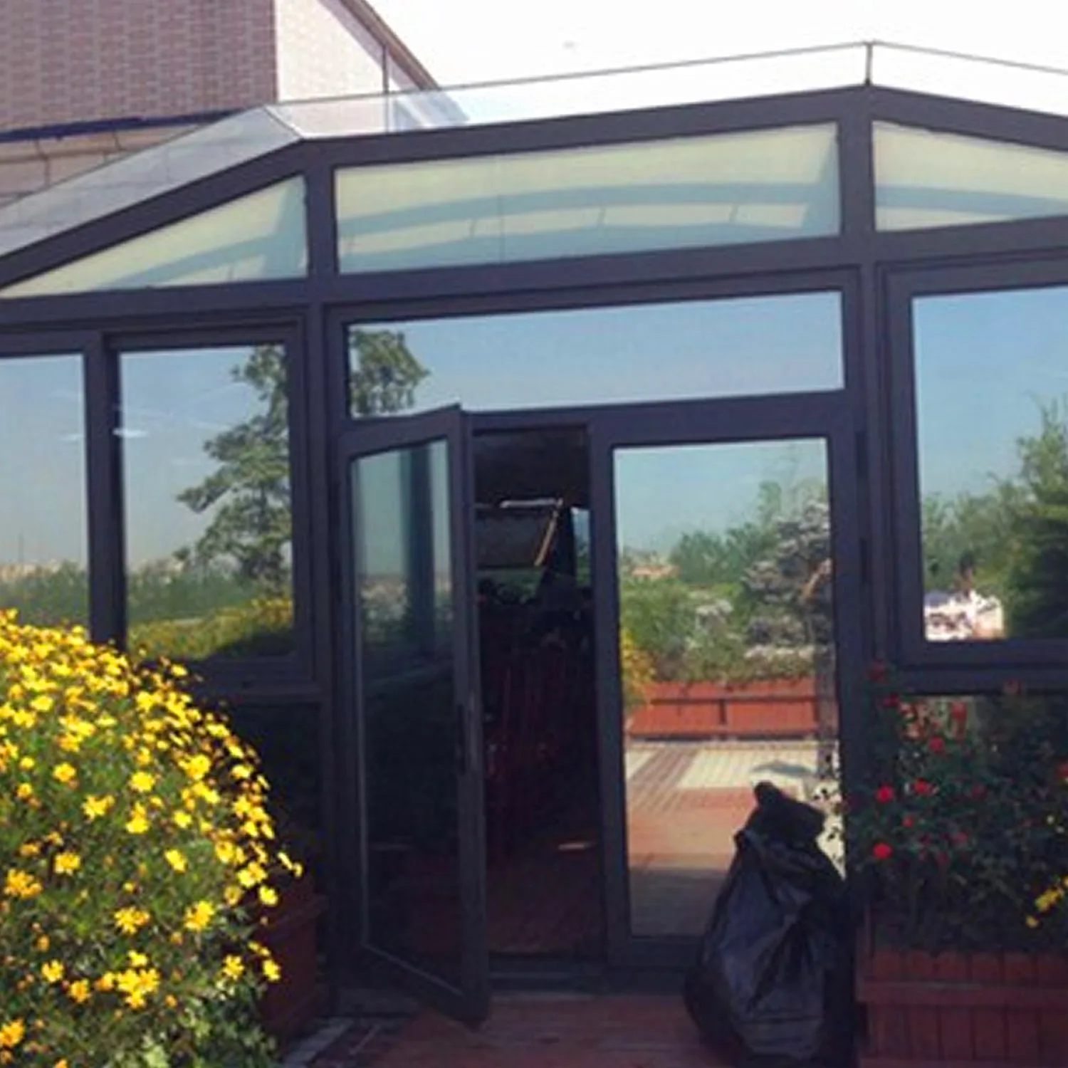 Односторонняя прозрачная изоляционная Солнцезащитная зеркальная оконная