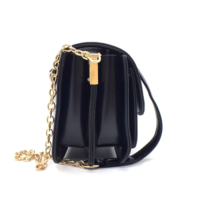 SUNMEJOY Высокое Качество Плечо кожа PU Женские сумки Золото мини цепь сумка женщины