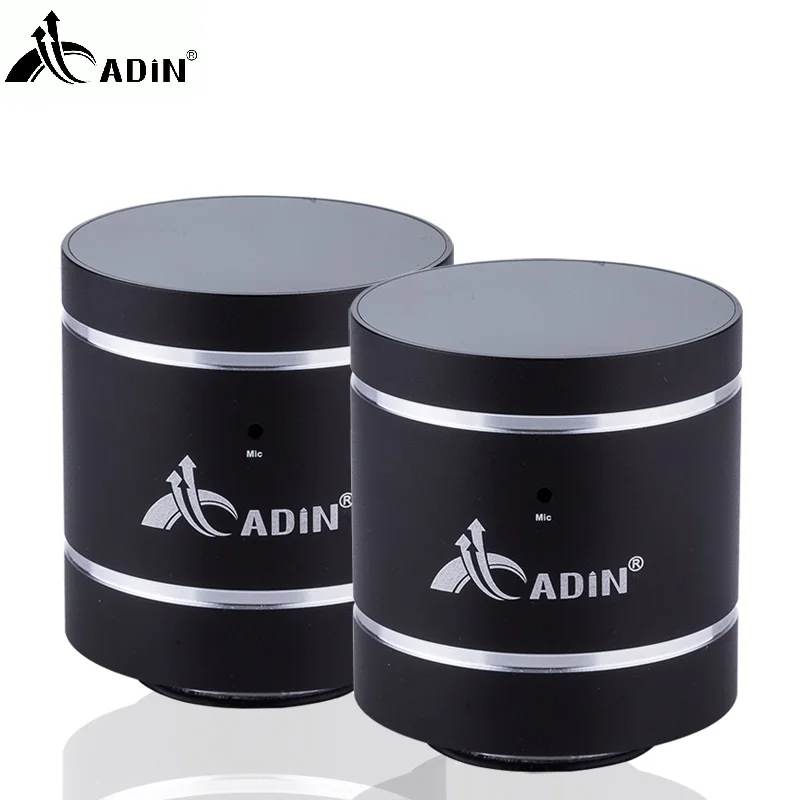 ADIN 1 пара 20 Вт вибрационная колонка Hi Fi Bluetooth металлическая Колонка для телефона