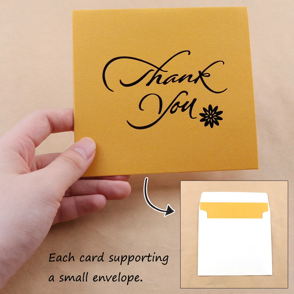 Случайная смесь цветов 6 шт. спасибо Символьные карточки Приглашения Оставьте