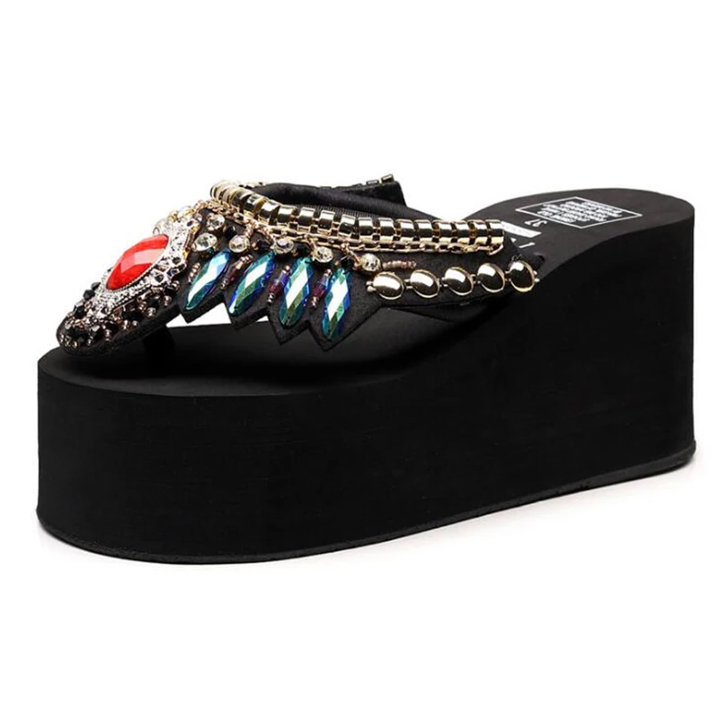 Женские шлепанцы Модные женские сандалии в национальном стиле летние на