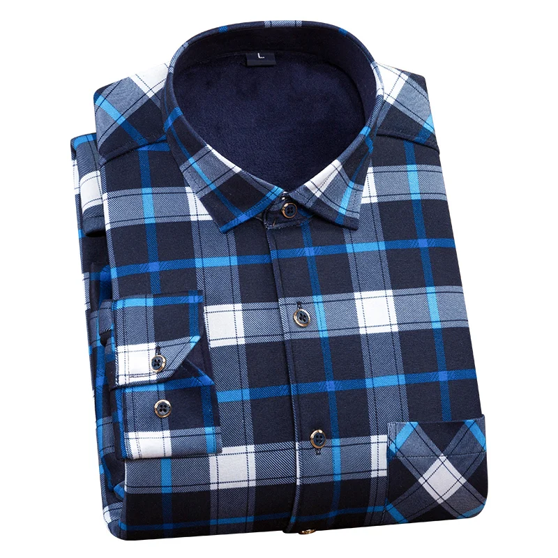 Популярная мужская рубашка на осень и зиму 2017 Новые повседневные модные мужские