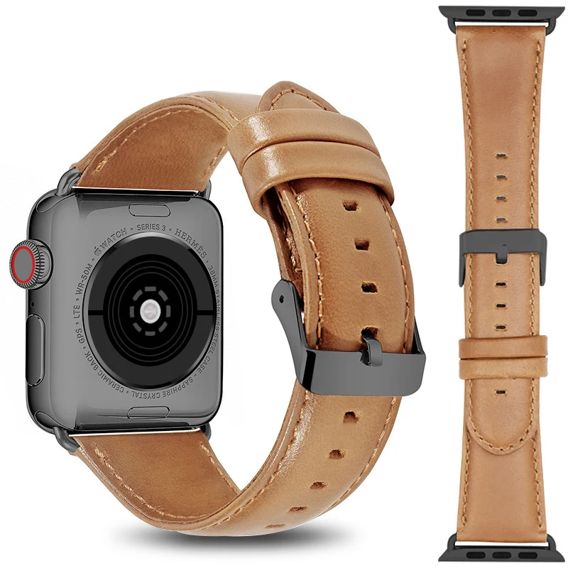 Кожаный браслет Essidi для Apple Watch Series 1 2 3 4 5 38 42 мм 40 44 фитнес-браслет Iwatch | Электроника