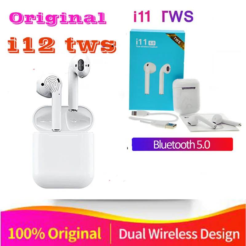2019 Новый i12 tws Bluetooth 5 0 беспроводной супер тяжелый бас ухо телефон для всех сотовых