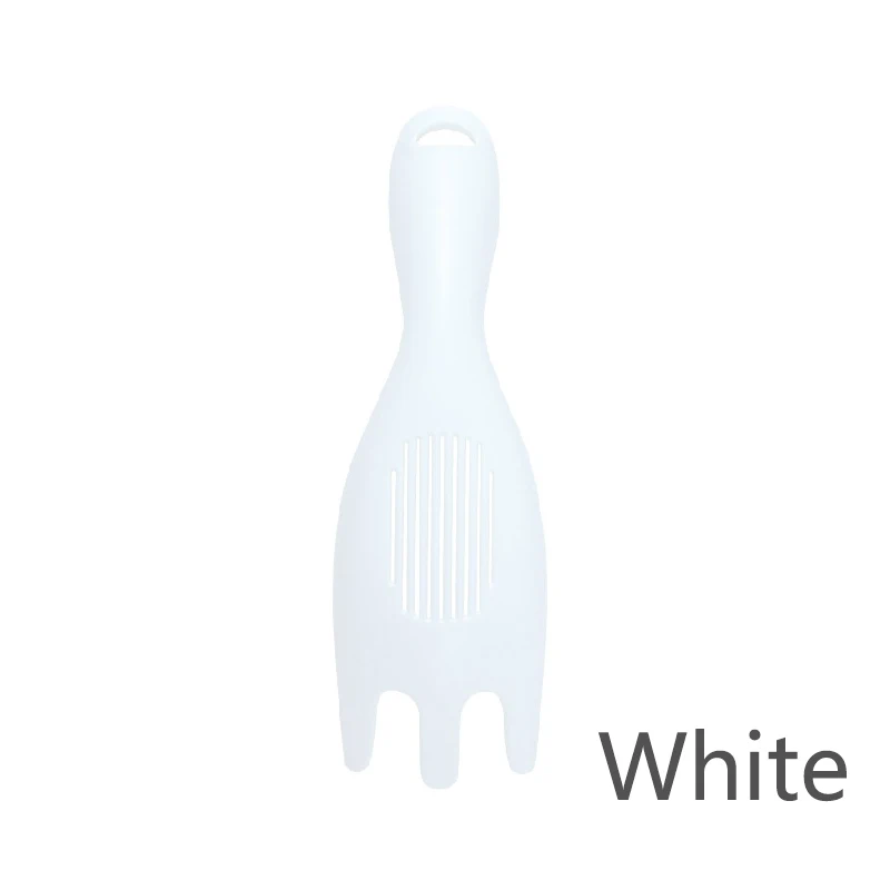White 1 шт. нелипкий Пластик лопатка фильтры утечки воды лопата, Лед Лопата для снега забор для рыбалки дуршлаги Кухня гаджет Пособия по кулинарии инструмент - Цвет: White