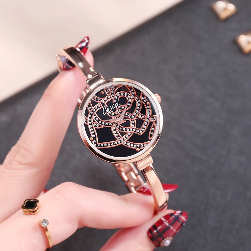 Часы женские кварцевые в цветочек 4 шт./комплект|Женские наручные часы| |