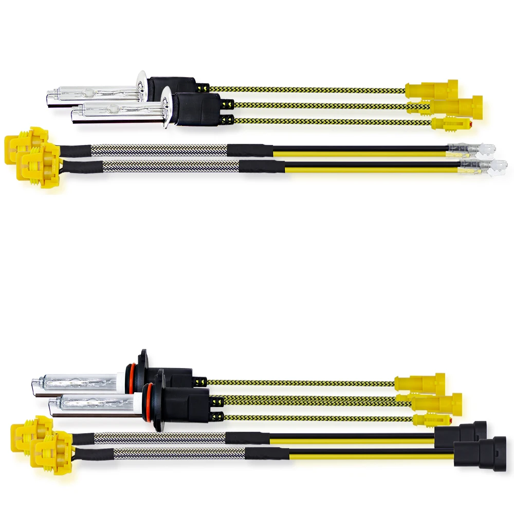 Coolfox 12В 55 Вт 110 Биксеноновые H4 HID комплект ксеноновых фар H7 H1 H11 H8 H9 HB3 HB4 9005 9006 6000 К ксенон автомобильный Стайлинг огни