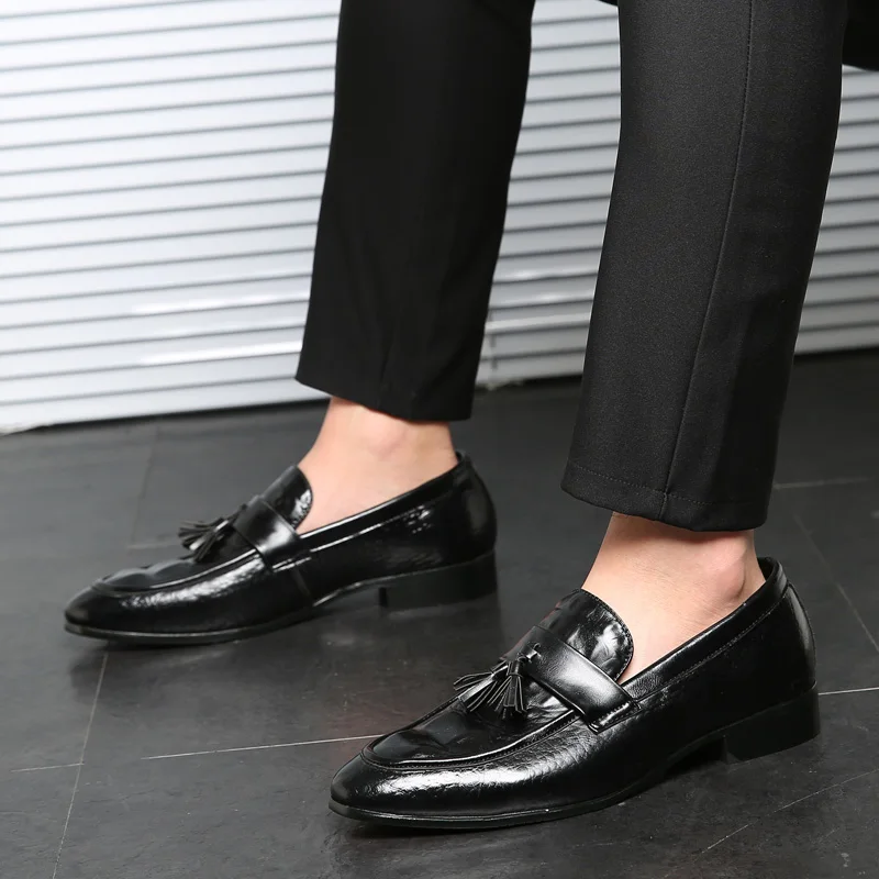 REETENE High Quality Leather Crocodile Men Loafers 2019 New Driving Casual Shoes Flats Plus Size Slip On Zapatos | Обувь