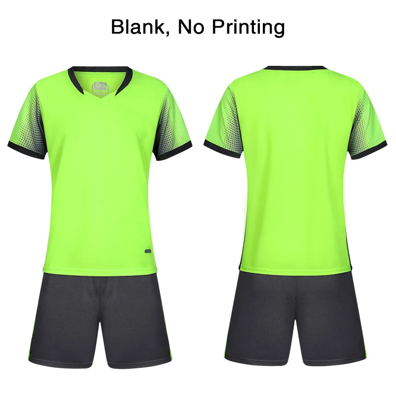 Футбольные майки Camisa De Futebol, форма, Дышащие футбольные футболки для детей, Survetement, футбольные Майо, футбольные комплекты для ног Франции - Цвет: neon green