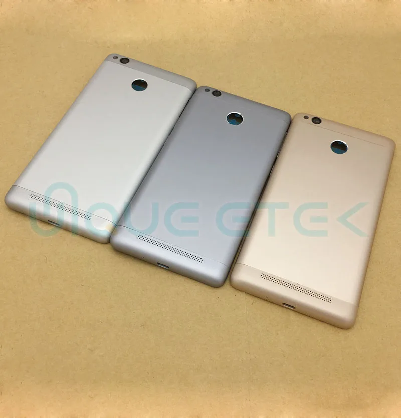 OEM для Xiaomi Redmi 3s 3 pro крышка аккумулятора задняя корпуса + боковые кнопки Замена