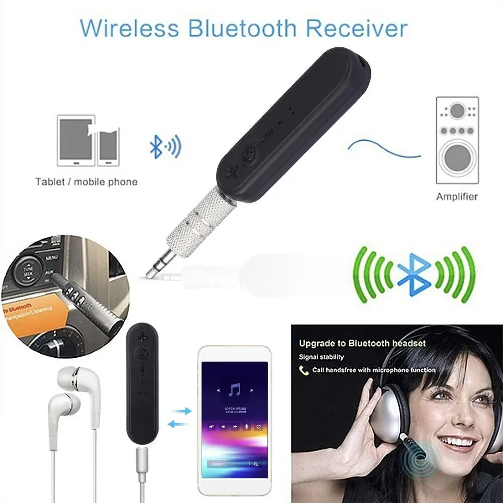 Автомобильный аудио адаптер Aux для мобильного телефона автомобильный Bluetooth 4 1