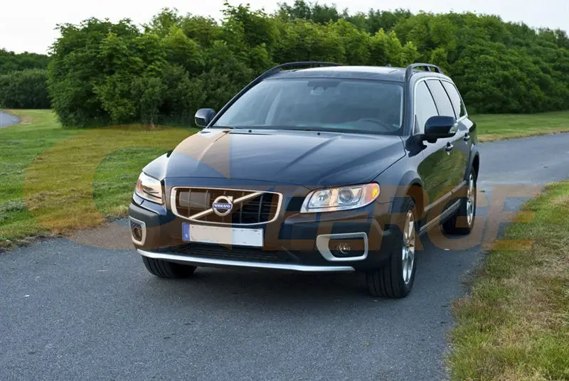 Для Volvo XC70 2008 2009 2010 2011 2012 2013 отличное ультра-яркая подсветка с холодным катодом(CCFL) Ангельские глазки комплект halo кольца