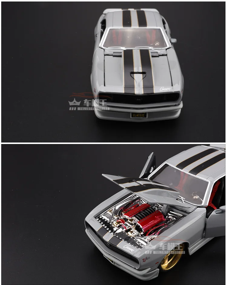 Maisto 1:24 моделирование литой под давлением сплав антикварная модель автомобиля игрушка для Chevrolet Camaro Z28 1968 классическая версия модель автомобиля для мужчин