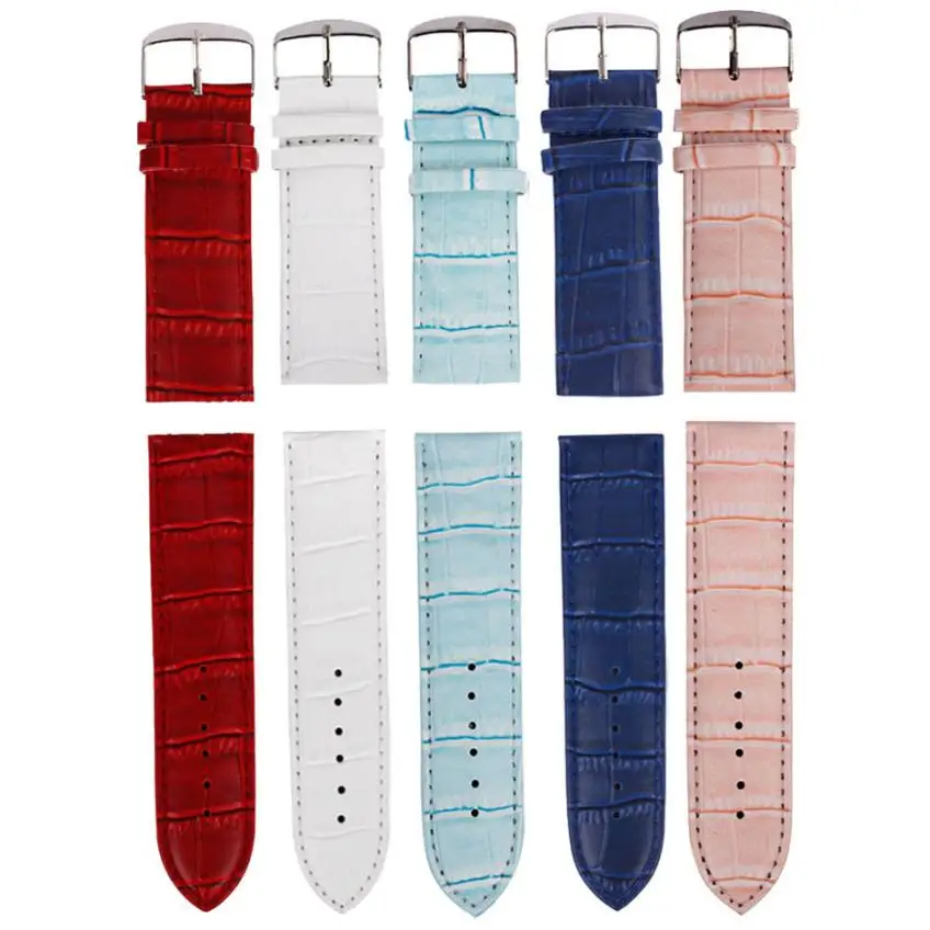 

Moment # L05 2018 High Quality Watch Band for 20MM Colorful Watchband Soft Sweatband Leather Strap Steel Buckle Wrist Watch Band